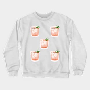 Juice Glass Pattern Crewneck Sweatshirt